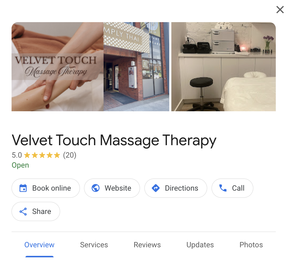 Velvet Touch Massage Therapy SEO Case Study